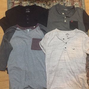 Henley T Shirt Lot